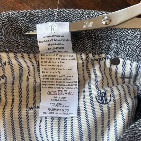 Japan Blue Jeans Men Pockets Gray Skinny Casual Pockets Grey Stretch Cotton 32 - Picture 6 of 10